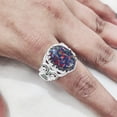 thumbnail image 4 of Black Opal Mans Ring, Natural Big Black Opal Ring, October Birthstone, Micron Plated Jewelry, 925 Silver Ring, Designer Ring, Arabic Ring, Ottoman Turkish Ring, Christmas, Mens Signet Ring, 4 of 9