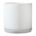 thumbnail image 1 of Matsuzay Macetas mate de tubo - Simple y elegante Cualquier decoración del hogar Tubo mate es simple Jardín y Patio TX blanco M, 1 of 6