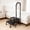 black, variant on 2 Step Stool with Handrail and Casters for Elderly, Adults, Non Slip Platform, Adjustable.for Kitchen Bathroom RV Bathtub, Assist Rail for Elderly, black