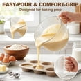 thumbnail image 5 of GVODE 5 Quart Glass Mixing Bowl for KitchenAid Tilt-Head Stand Mixers with Handle & Pour Spout, 5 of 8