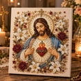 thumbnail image 2 of DIY Jesus Pearl Art Kit 3D Bead Painting Relaxing Craft for Adults, Christian Stress Relief Activity Faith Home Decor, 12×12in, 2 of 7