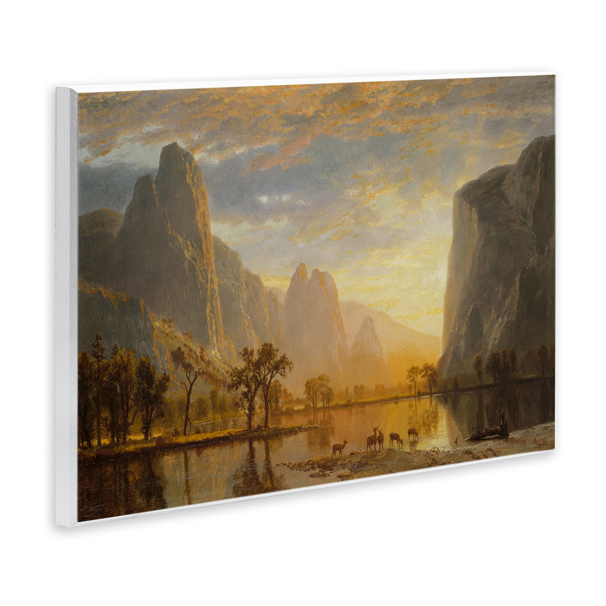 Stupell Industries Classic Bierstadt Yosemite Landscape Landscape & Nature Painting Unframed Art Print Wall Art, 15 x 10