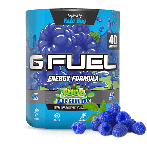 Buy 2 And Save G Fuel Sour Blue Chug Rug Tub Elite Energy And Endurance Powder 40 Servings Inspired By Faze Rug Walmart Com Walmart Com