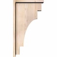 thumbnail image 3 of 5 1/2"W x 14"D x 26"H Mediterranean Smooth Corbel w/Backplate, Douglas Fir, 3 of 9