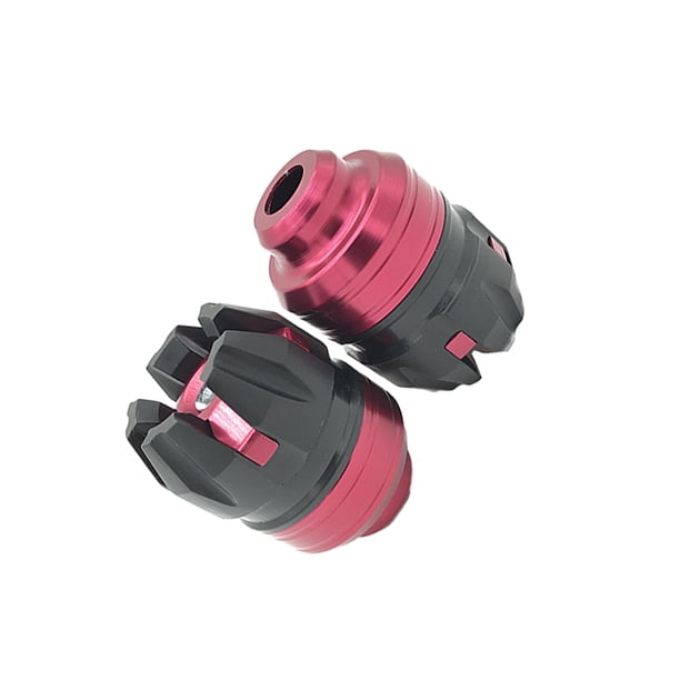 Sidaley 2 piezas de horquilla delantera reemplazadas, copas de eje, copa de amortiguador, aleación de aluminio multicolor, dureza de Accesorios para motos Rosa roja