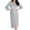 Gray, variant on Cyber**Monday ChaoHeng Fall Dresses for Women Women's Pleated Midi Sweater Dress with Belt,Long Sleeve Round Neck Knee-Length Dress