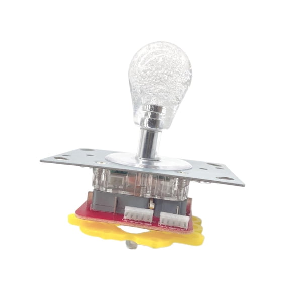 Joystick arcade LED con iluminación, empuñadura intercambiable, reemplaza el joystick de empuñadura parcial, joystick de empuñadura corta para juegos