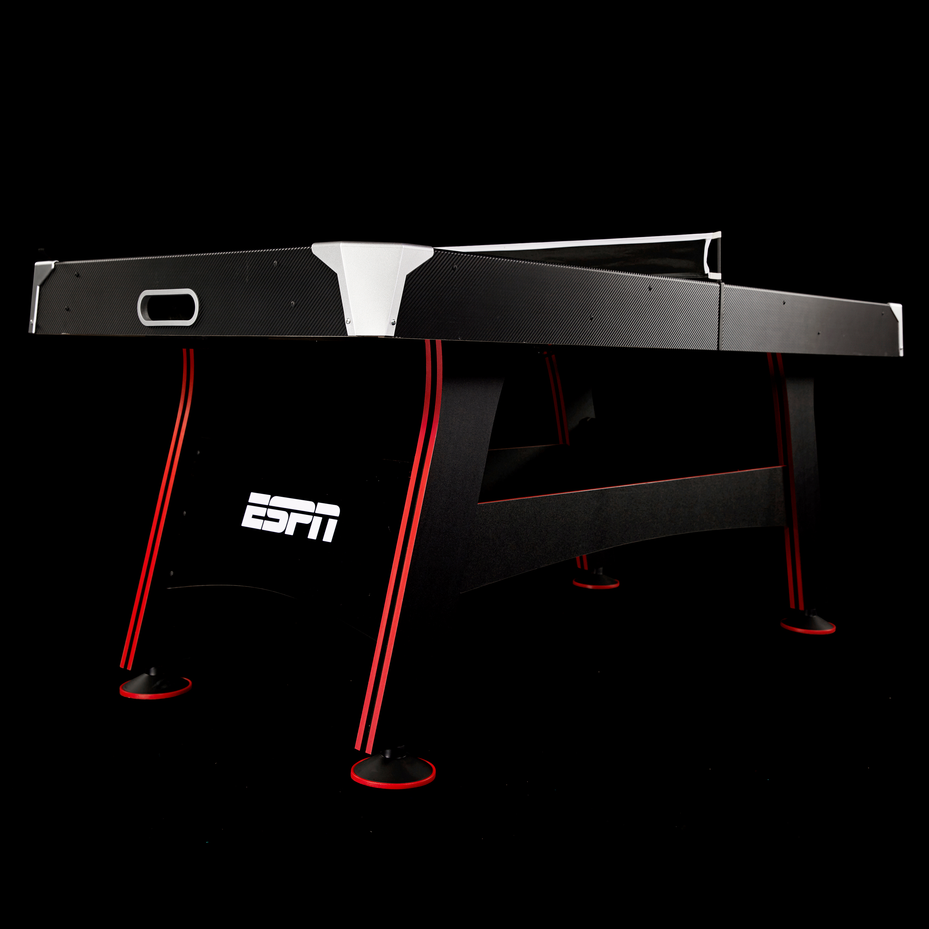 ESPN 72" Air Hockey Game Table & Table Tennis Top, Accessories Included, Black/Red - image 4 of 13