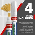 thumbnail image 4 of Tile Grout Pen White PECTRO Pack x 2 Grout Whitener with 4 Extra Nibs -  Grout paint pen - Restore and Renew Grout Lines in Bathrooms & Kitchens - Waterproof Grout Reviver -  Tile Grout Repair, 4 of 6