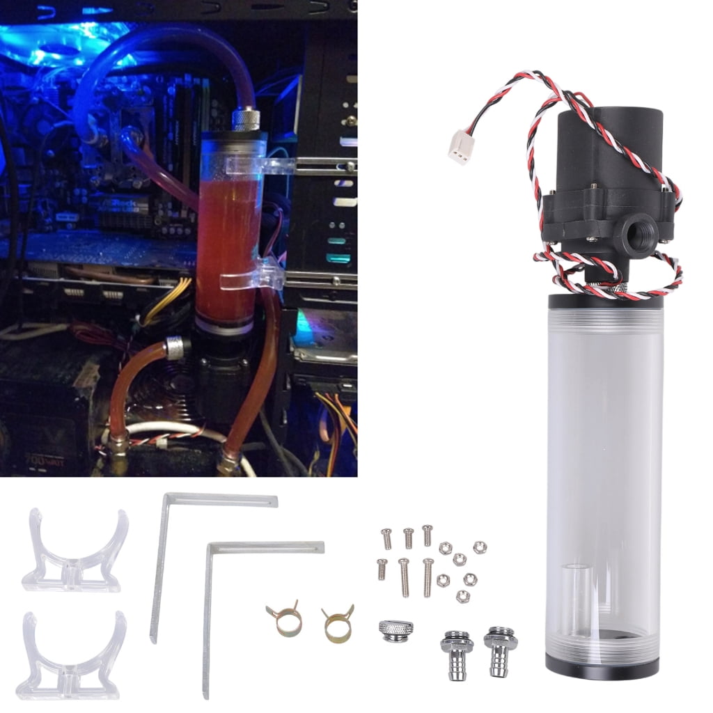 WINDLAND CPU Water Cooler System for PC,Cylinder Water Cooling for Tank Heat Sink Compute