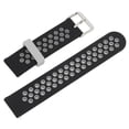 thumbnail image 5 of NFTIGB Silicone Band Compatible for Amazfit GTR 3, GTR 2, Bip S, Bip U Smartwatch Replacement 20mm Breathable Air Hole Sport Wristbands, Black Gray, for Men and Women, Durable Quick Release Strap, 5 of 9