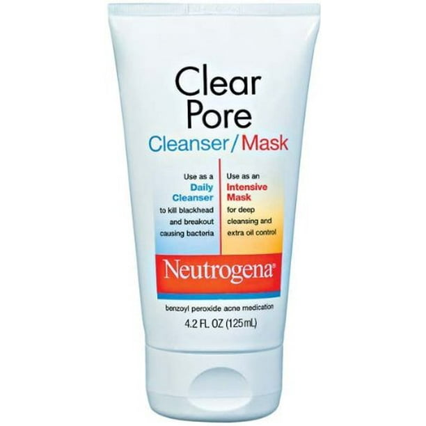 3 Neutrogena Clear Pore Cleanser/Mask 4.20 oz Each Walmart.com