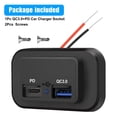 thumbnail image 4 of 12/24V PD+QC3.0 Dual USB Port Car RV Fast Charger Socket Power Outlet Waterproof, 4 of 8
