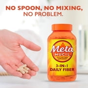 Metamucil Psyllium Husk Capsules, 160 Capsules, 3-in-1 Daily Fiber, GLP-1 Friendly Fiber>