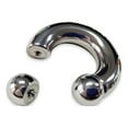 thumbnail image 2 of Horseshoe Circular Piercing Barbell Titanium G23 Polish Super lightweight, 2 of 5