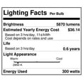 thumbnail image 4 of Westinghouse Lighting Corp 03974 300-watt Light Bulb, Clear, 4 of 4