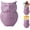 Purple, variant on Comfify Ceramic Kitchen Utensil Holder Crock with Owl Design, Decorative Countertop Organizer, Purple
