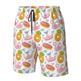 thumbnail image 2 of Yiaed Flamingo And Pineapple Print Men's Swim Trunks with Lining Quick Dry Sports Shorts Beach Shorts Boardshorts-Medium, 2 of 5