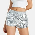 thumbnail image 4 of hotojiny Women's Sparkly Hot Short Pants Summer Trendy Dance Party Shorts Clubwear Casual Elastic Waist Shorts, 4 of 6