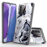 Samsung Galaxy Note 20 Ultra 5G Case, Rosebono Bling Glitter Sparkle Black and White Marble Graphic Fashion Cute Colorful Skin Cover Shockproof Case for Samsung Galaxy Note 20 Ultra 5G