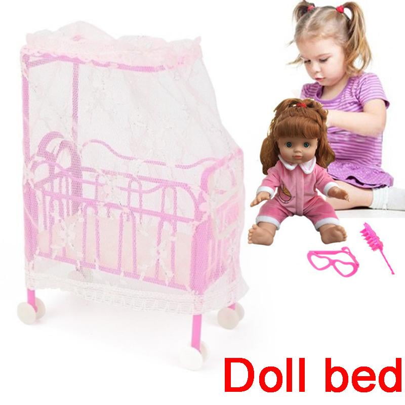 plastic doll bed