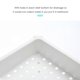 thumbnail image 2 of 3-Tier Hollow Frame Plastic Storage Rack Organizer Standing Holder Bathroom Kitchen Living Room Shelves Mesh Shelves with Hooks, 2 of 5