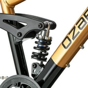 Ozark Trail 24 FS.1 Epictrail Full Suspension Mountain Bike, Fits Riders 46 - 56, Gold, Teens and Adults, Unisex, Online Only