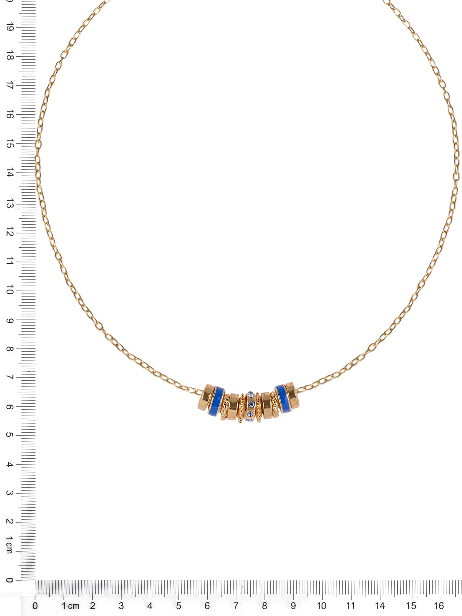 Time and Tru Goldtone Chain with Sapphire Birthstone "September" Necklace