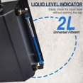 thumbnail image 5 of Radiator Coolant Overflow Tank Universal 2L Aluminum Coolant Radiator Overflow Reservoir Expansion Tank,1x Radiator Coolant Overflow Tank,Black, 5 of 5