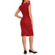 thumbnail image 3 of Vestido de tubo sin mangas para mujer Inspire Chic, vestido profesional de oficina, talla XL, rojo, 3 of 6