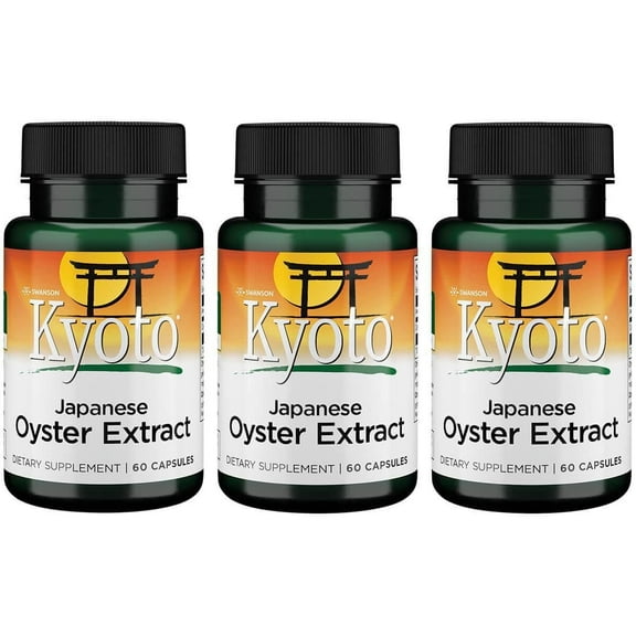 Swanson Japanese Oyster Extract 500 mg 60 Caps 3 Pack