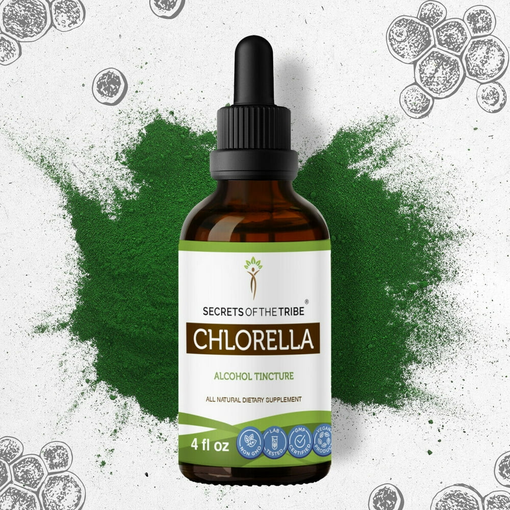 Chlorella Tincture Alcohol Extract, Organic Chlorella (Chlorella