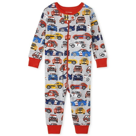 

The Children s Place Baby and Toddler Boy Tight Fitting Long Sleeve and Long Pant Footless Pajamas Sizes 0-5T
