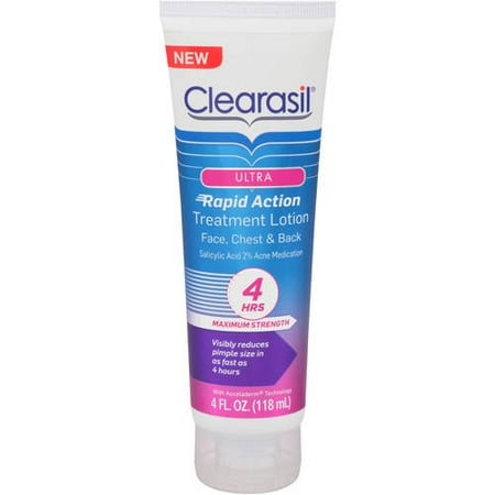 Clearasil Ultra Rapid Action, Acne Treatment Moisturizing Lotion, (Best Moisturizing Cream For Oily Face)