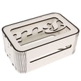 thumbnail image 1 of IFANLANDOR Bank for Money Storage and Coin Container with Rectangular Shape in Brown Plywood 1Pack, 1 of 6