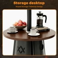 thumbnail image 3 of Pamapic 50,000 BTU Freestanding Outdoor Patio Heater with 27.6" Storage Tabletop and Adjustable Thermostat for Garden, Backyard, 3 of 9