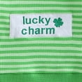 thumbnail image 5 of mgoYE Baby Boy Clothes 12 Months Toddler Baby St Patrick Day Outfit Clover Embroidery Striped Long Sleeve Sweatshirt and Pants Set(Green,12-18 Months), 5 of 8