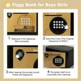 thumbnail image 4 of Piggy Bank Money Box ,Electric Fingerprint Password Money Saving Box ,Coin Bank Money Safe Atm Machine Gift for Kids, 4 of 5