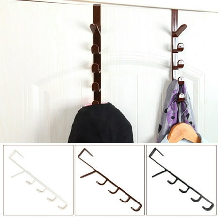 

Ludlz Over Door Hook Hanger Heavy-Duty Organizer for Coat Bag Robe Towel Bathroom Sturdy Anti-Rust Multifunctional Door Hanger Hook Home Clothes Storage Holder