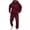 Wine&31^0709K, variant on Fabrcox M-5XL Sweatsuits for Men 2 Piece Fleece Lined Mens Hoodie and Jogger Set Causal Athletic Gym Sweatshirt Joggers Mens Track Suit Set 4XL