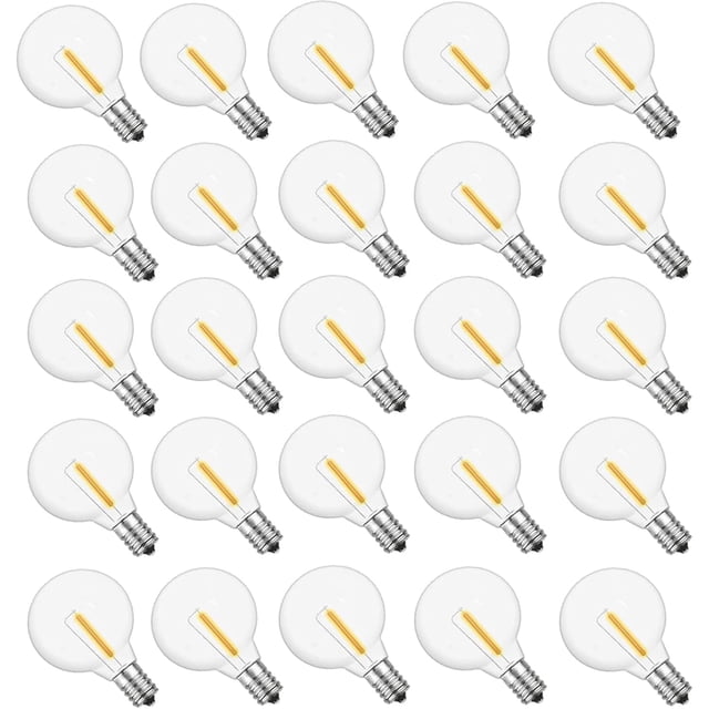 Bombillas LED de repuesto Rincentd G40 de 1 W (paquete de 25)