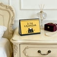 thumbnail image 3 of Black Cat Wall Calendar - Yellow Design With Cute Cat Graphic, 2026 Yearly Calendar For Home Office School Decor, Daily Schedule Organizer For Cat Lovers, 3 of 8