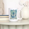 thumbnail image 3 of 15 fl oz Ceramic Mug, Gloucester, Virginia, Anchor, Contour, Dishwasher & Microwave Safe, 3 of 5