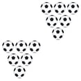 thumbnail image 2 of Vogacara 6 uds pelotas de fútbol de diámetro flexible 28mm Mini balones de fútbol fuerte elasticidad negro blanco escritorio juguetes niños 2Conjunto, 2 of 5