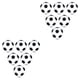 thumbnail image 2 of Vogacara 6 uds pelotas de fútbol de diámetro flexible 28mm Mini balones de fútbol fuerte elasticidad negro blanco escritorio juguetes niños 2Conjunto, 2 of 5