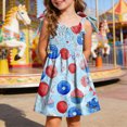 thumbnail image 2 of TOWED22 Toddler Girls 4th of July Dress Girls American Flag Outfit Kids Patriotic Independence Memorial Day Dress(Light Blue,3-4 Y), 2 of 5