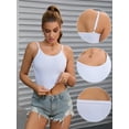 thumbnail image 3 of Unique Bargains Women's V Neck Waisted Control Shapewear Camisoles M White, 3 of 6