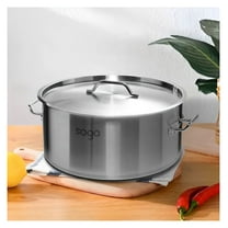 Stock Pot 14L Top Grade Thick Stainless Steel Stockpot 18/10 Silver