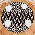 thumbnail image 2 of Colorful Bohemian Tablecloth with Elastic Edging for Round Tables, Floral Print Stretch Cover Fits 52 to 56 Inch, Party Kitchen Decor, 2 of 7
