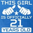thumbnail image 3 of CafePress - This Girl Is Officially 21 Years Old T Shirt - Womens Football Shirt, 3 of 4